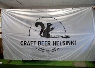 Logoga reklaambänner - Craft beer Helsinki