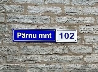 Tänavasilt - Pärnu mnt 102