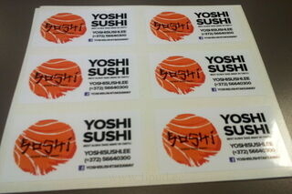 Reklaamkleebis Yoshi Sushi