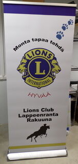 Roll up Exclusive 850x2000 mm Lions Club Lappeenranta Rakuuna