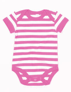 Baby Striped Short Sleeve Bodysuit 6. picture