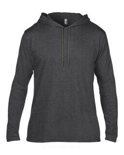 Adult Fashion Basic LS Hooded Tee 3. picture