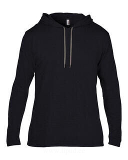 Adult Fashion Basic LS Hooded Tee 8. picture