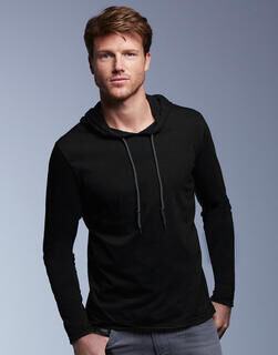 Adult Fashion Basic LS Hooded Tee 11. picture